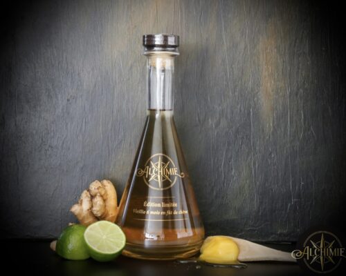 Bouteille rhum gingembre citron vert miel